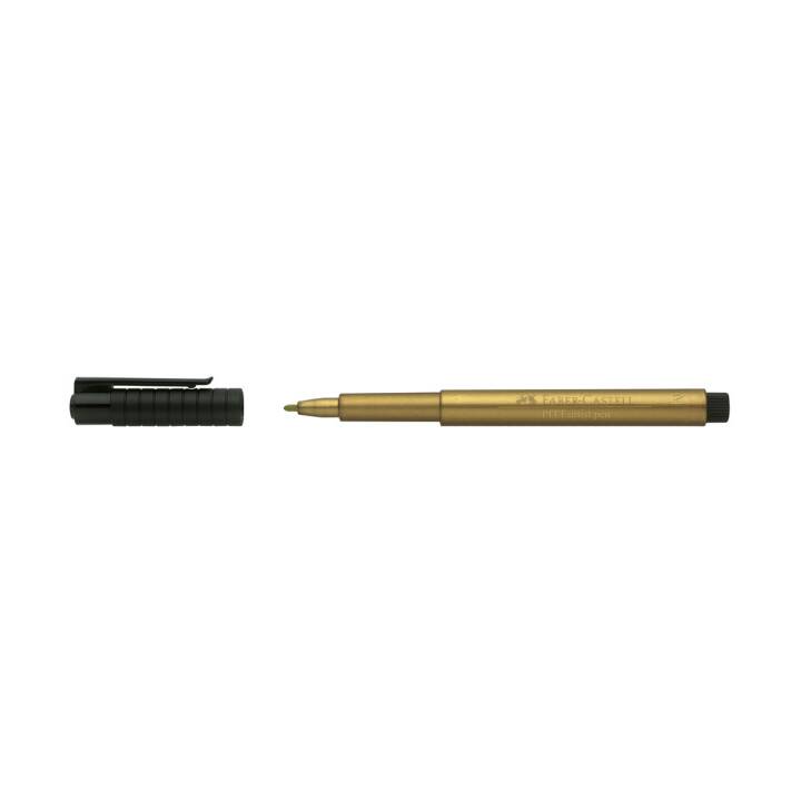 FABER-CASTELL Textilmarker Pitt Artist (Gold, 1 Stück)