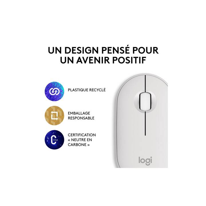 LOGITECH Pebble 2 M350S Souris (Sans fil, Office)