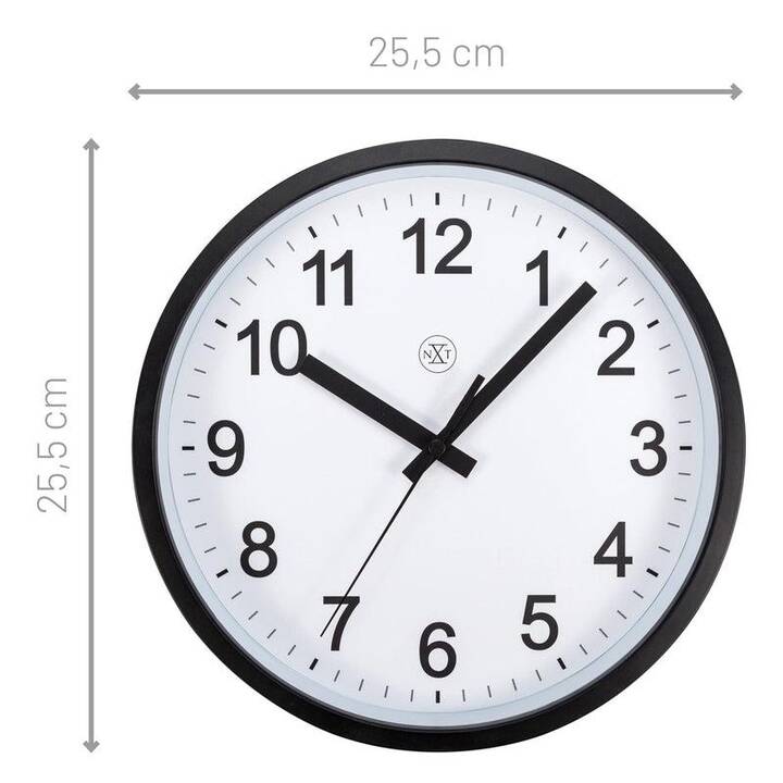NEXTIME Robust Horloge murale (Analogique, 25.5 cm)