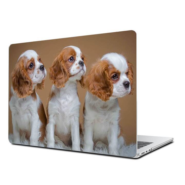 EG Coque rigide (Macbook Air 15" M2 2023, Chiens, Brun)