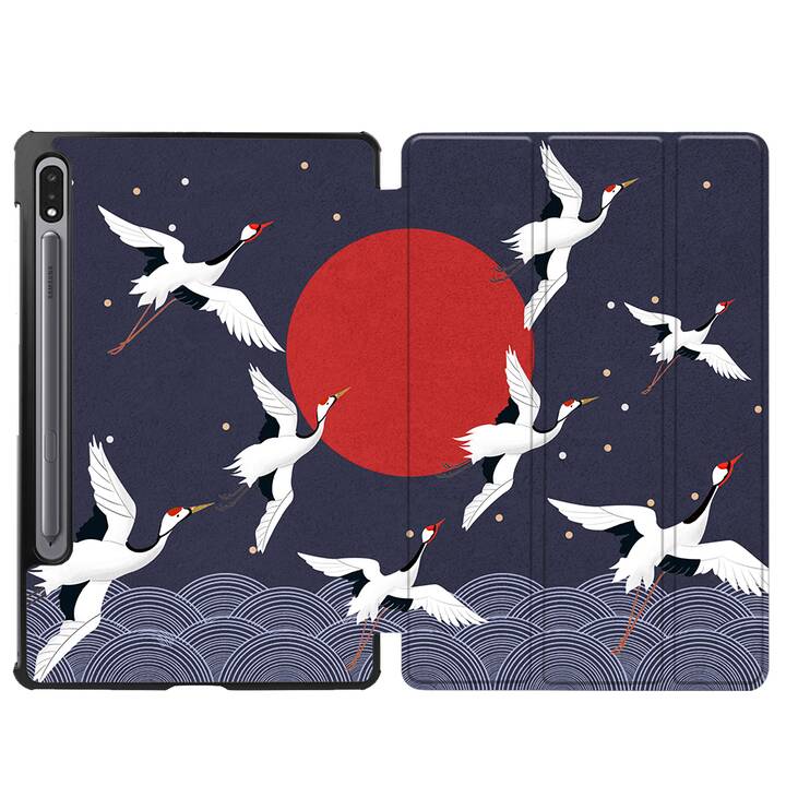 EG cover per Samsung Galaxy Tab S8+ 12.4" (2022) - blu - uccello gru