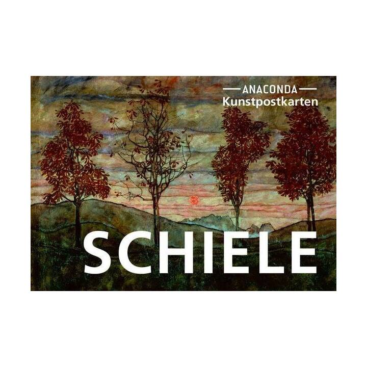 ANACONDA VERLAG Postkarte Egon Schiele (Universal, Mehrfarbig)