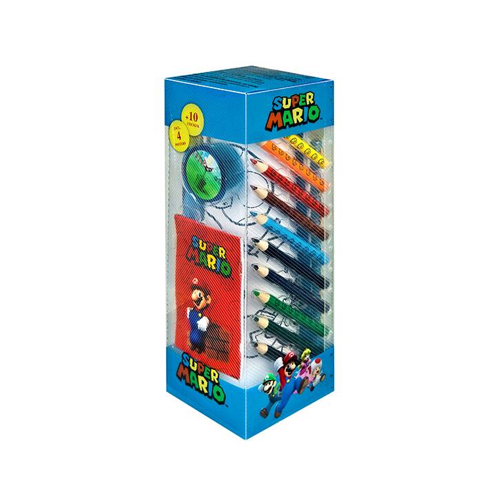 UNDERCOVER Pot a crayons Super Mario  (Vert, Bleu, Rouge, Multicolore)