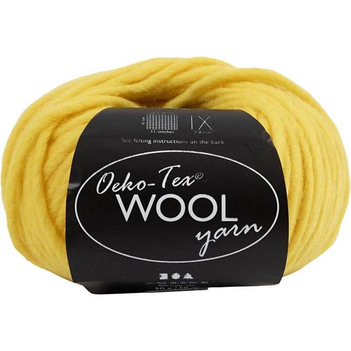 CREATIV COMPANY Wolle (50 g, Gelb)