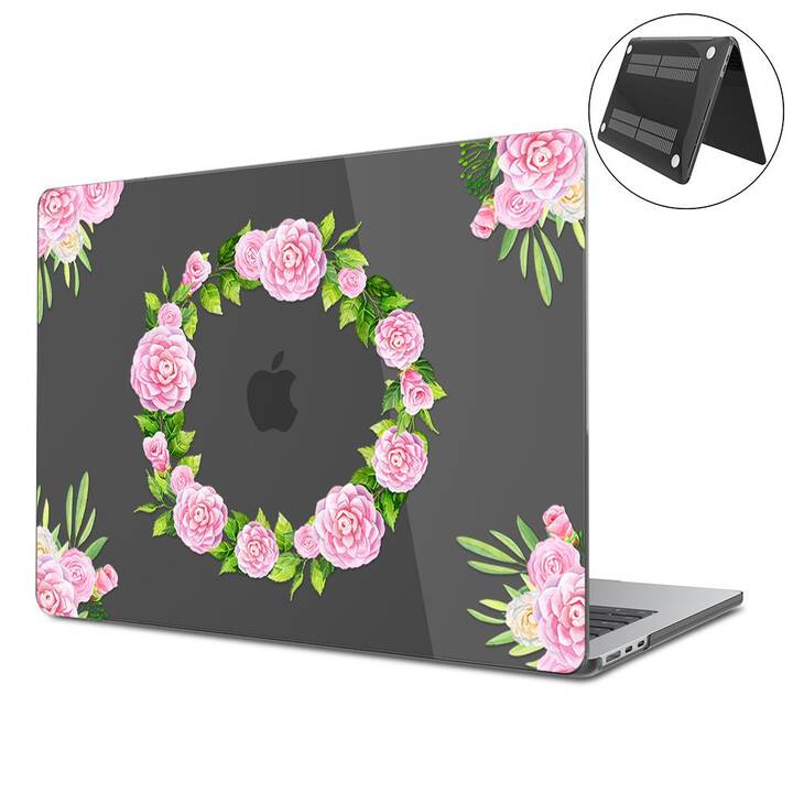 EG Hardcase (Macbook Air 15" M2 2023, Blumen, Transparent)