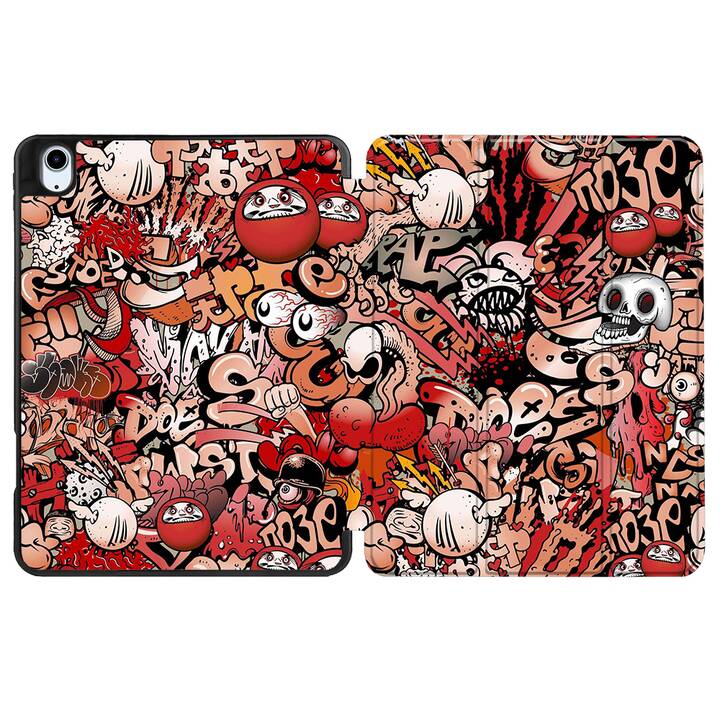 EG custodia per iPad Air 10.9" (2022) 5a generazione - multicolore - graffiti