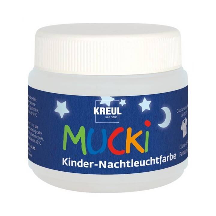 C. KREUL Plakatfarbe Mucki (150 ml, Hellblau, Weiss)