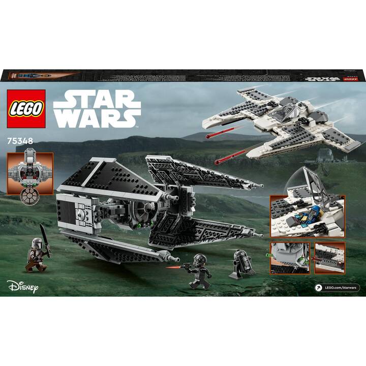 LEGO Star Wars Le chasseur Fang Mandalorien contre le TIE Interceptor (75348)