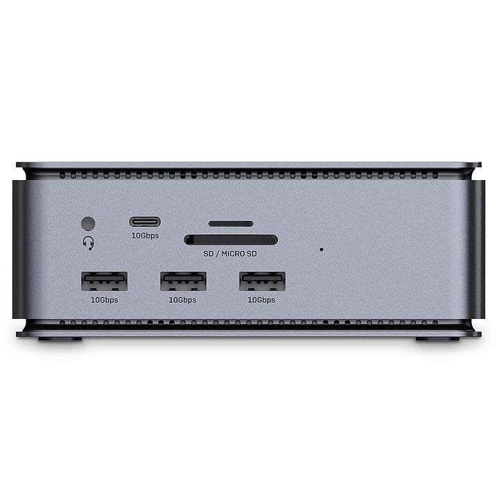 LINDY Dockingstation (DisplayPort, HDMI, RJ-45 (LAN), 3 x USB 2.0, USB 3.2 Typ-C, 3 x USB 3.2 Typ-A)
