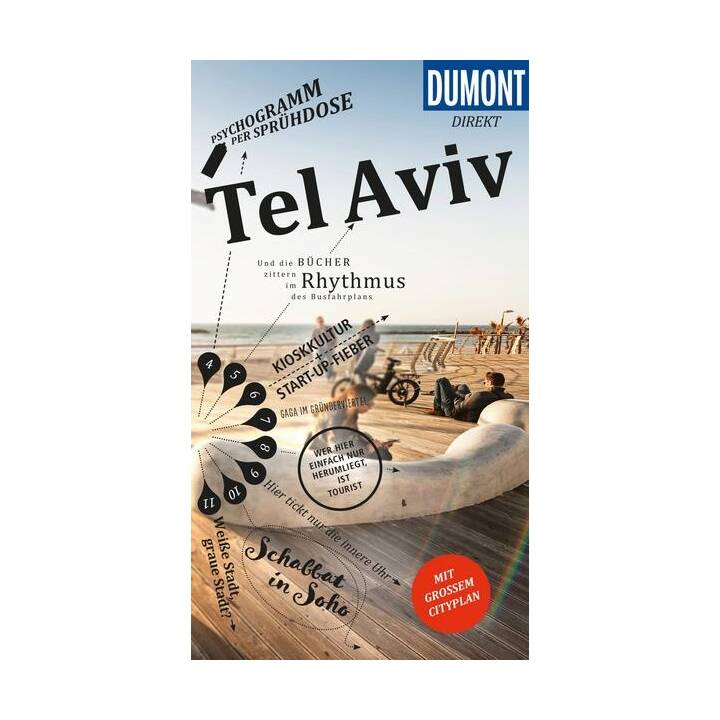 DuMont direkt Reiseführer Tel Aviv. 1:12'000