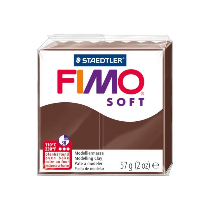 FIMO Modelliermasse Soft (57 g, Braun)