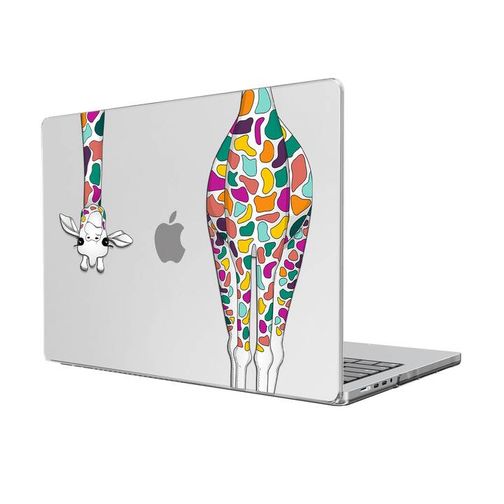 EG coque pour MacBook Pro 14" (M1 Chip) (2021) - girafe - multicolore