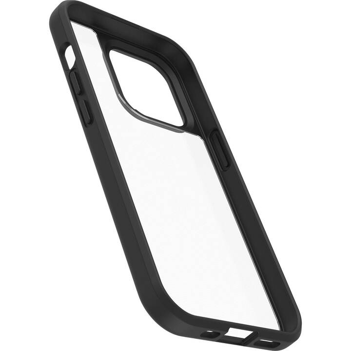 OTTERBOX Backcover React (iPhone 14 Pro, Transparente, Black)