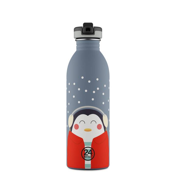 24BOTTLES Kindertrinkflasche Happy Penguin Urban (0.5 l, Mehrfarbig)