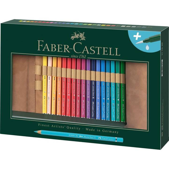 FABER-CASTELL Crayons de couleur aquarellables (Multicolore, 30 pièce)