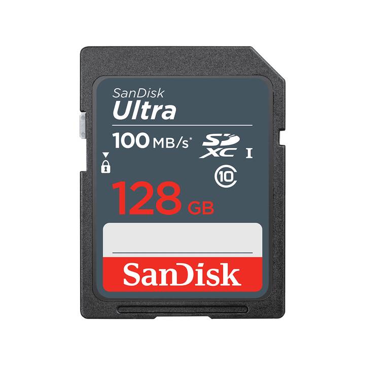 SANDISK SDXC UHS-I Ultra (UHS-I Class 1, Class 10, 128 GB, 100 MB/s)