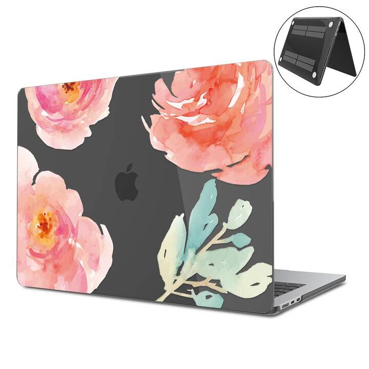 EG Hardcase (Macbook Air 15" M3 2024, Blumen, Transparent)