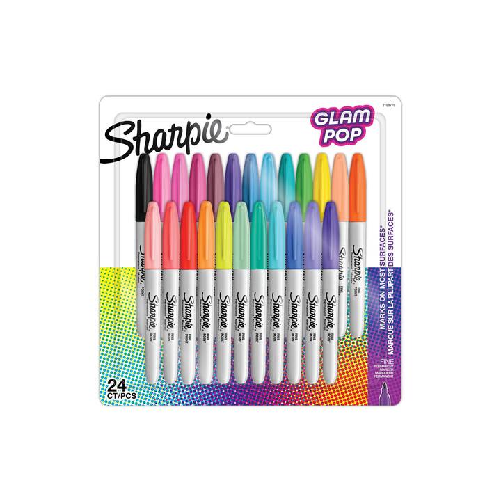 SHARPIE Crayon feutre (Multicolore, 24 pièce)
