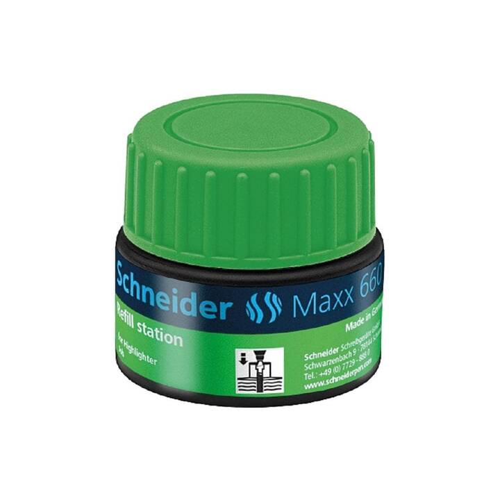 SCHNEIDER Inchiostro Maxx 660 (Verde, 30 ml)
