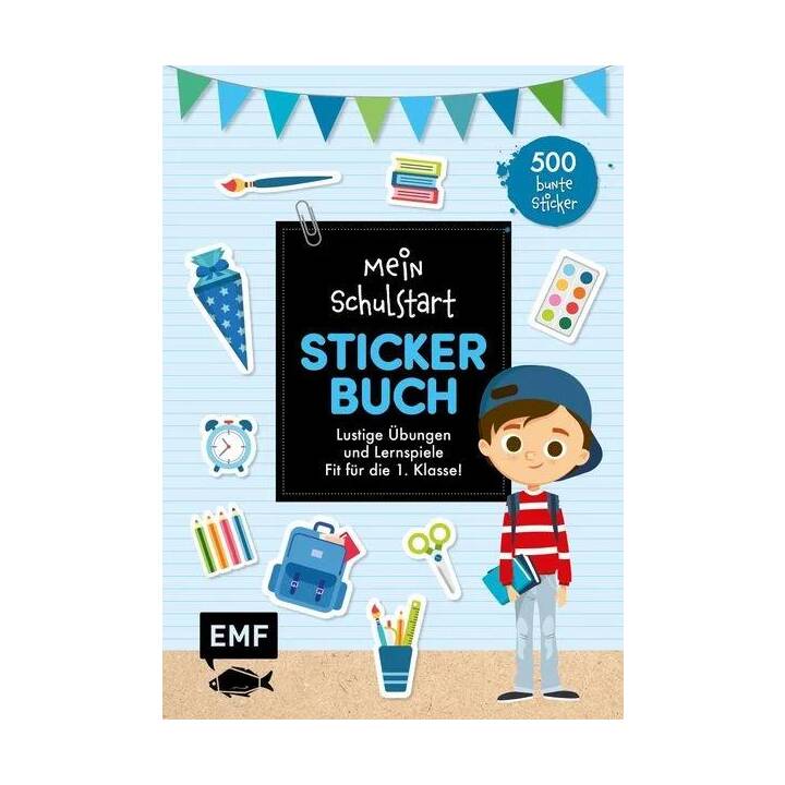 Mein Schulstart-Stickerbuch (blau)