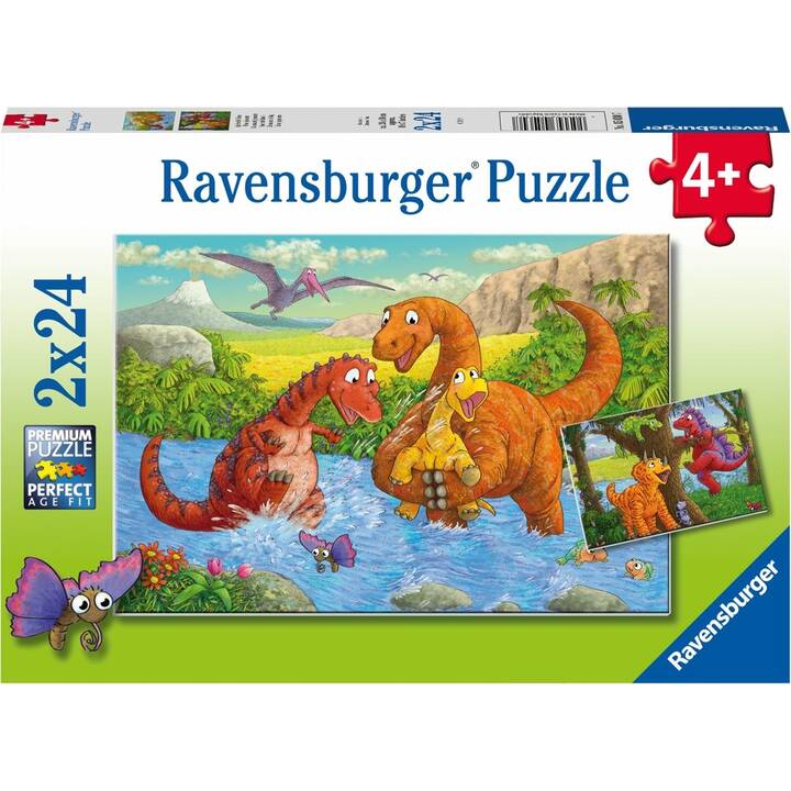 RAVENSBURGER Dinosaure Animaux Puzzle (2 x 24 x)