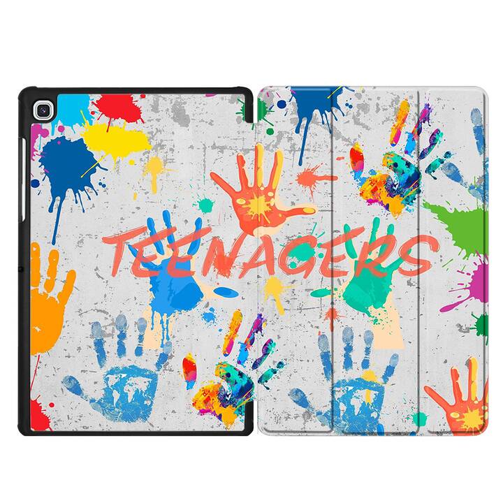 EG Coque pour Samsung Galaxy Tab A7 10.4" (2020) - Graffiti multicolore