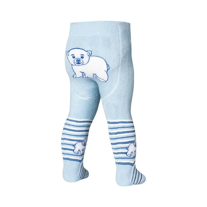 PLAYSHOES Collant pour bébé Ice Bear (98-104, Bleu)