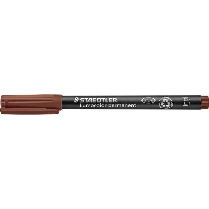 STAEDTLER Pennarello indelebile Lumicolor 314 B (Marrone, 1 pezzo)