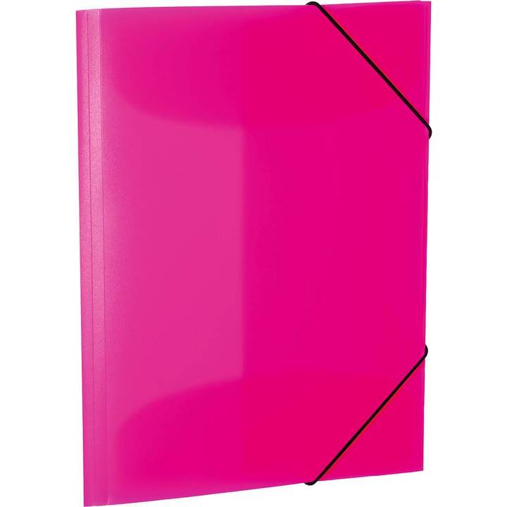 HERMA Cartellina con elastico Neon (Rosa fluo, A4, 1 pezzo)