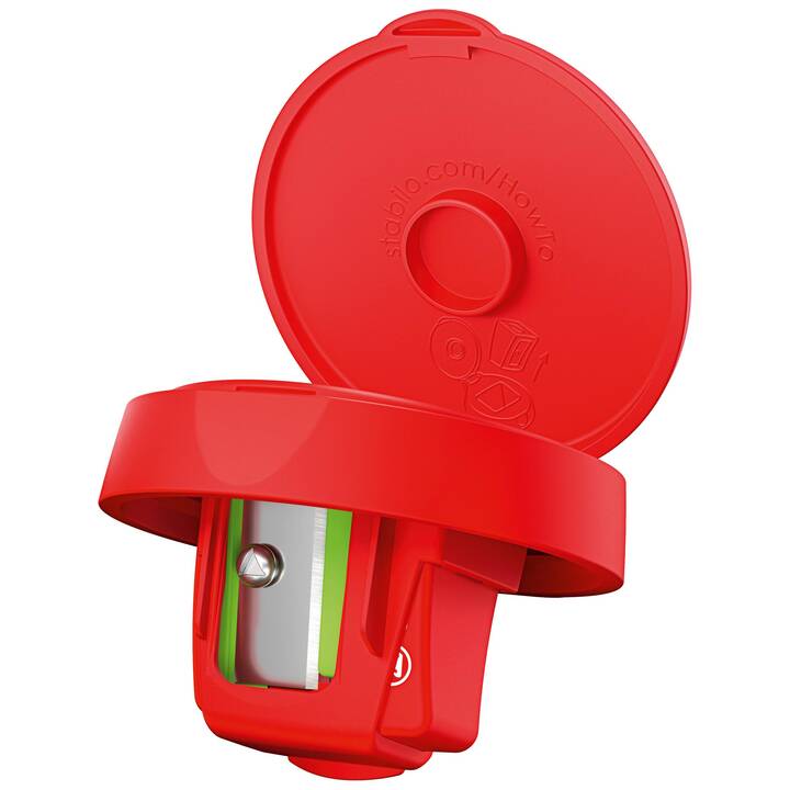 STABILO Taille-crayon manuel woody 3 in 1 (Rouge)