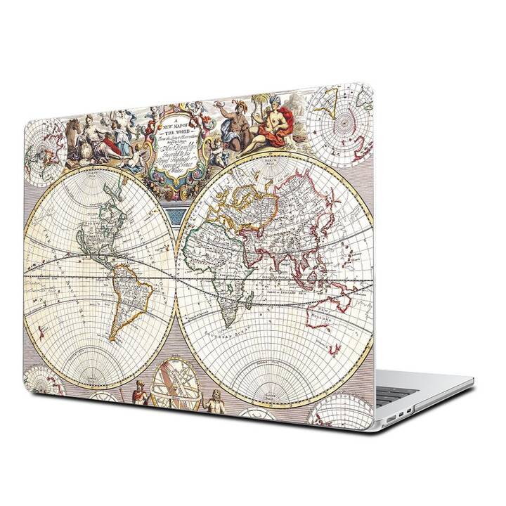 EG Hardcase (MacBook Air 13" M2 2022, Carta geografica, Marrone)