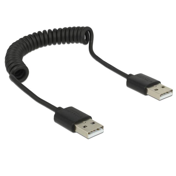 DELOCK Câble USB (USB 2.0 de type A, USB de type A, 0.6 m)