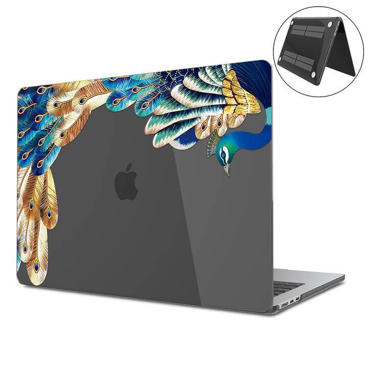 EG Hardcase (MacBook Air 13" M2 2022, Vögel, Transparent, Schwarz)