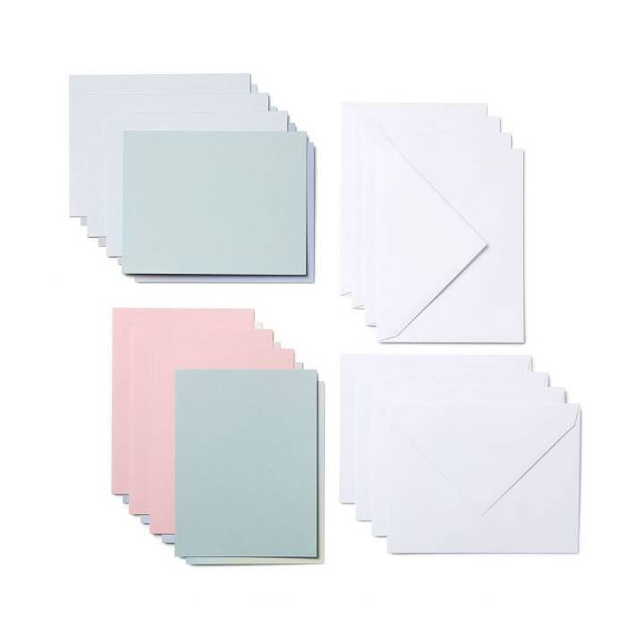 CRICUT Bastelpapier-Set Joy (Mintgrün, Hellblau, Blau, Pink, Rosa, 8 Stück)