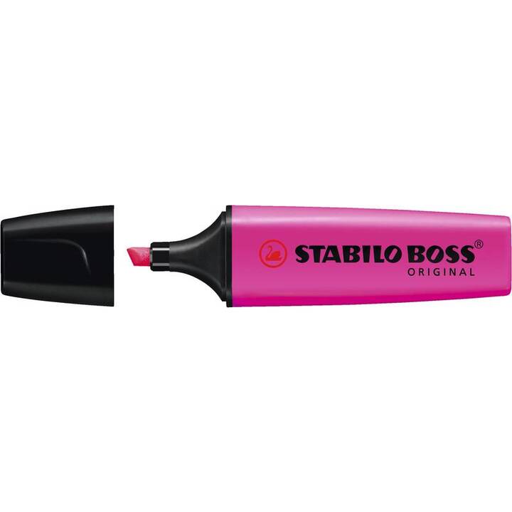 STABILO Surligneur Boss Original (Mauve, Rose, Jaune, Orange, Vert, Rouge, Bleu, Turquoise, 8 pièce)