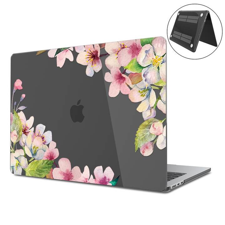 EG Coque rigide (MacBook Air 13" M3 2024, Fleurs, Transparent)