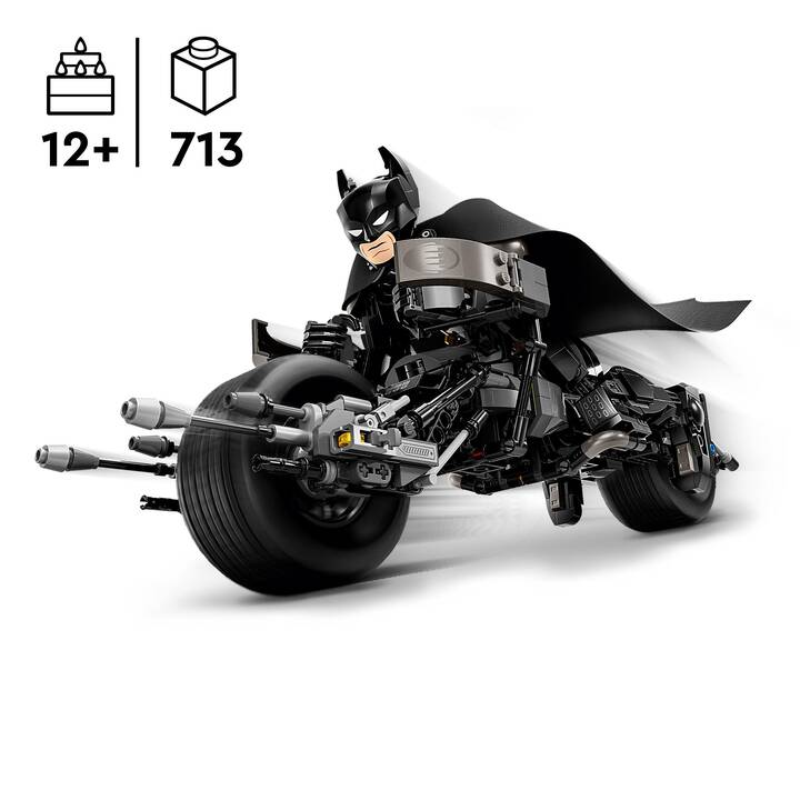 LEGO Super Heroes La figurine de Batman à construire et la moto Bat-Pod (76273)