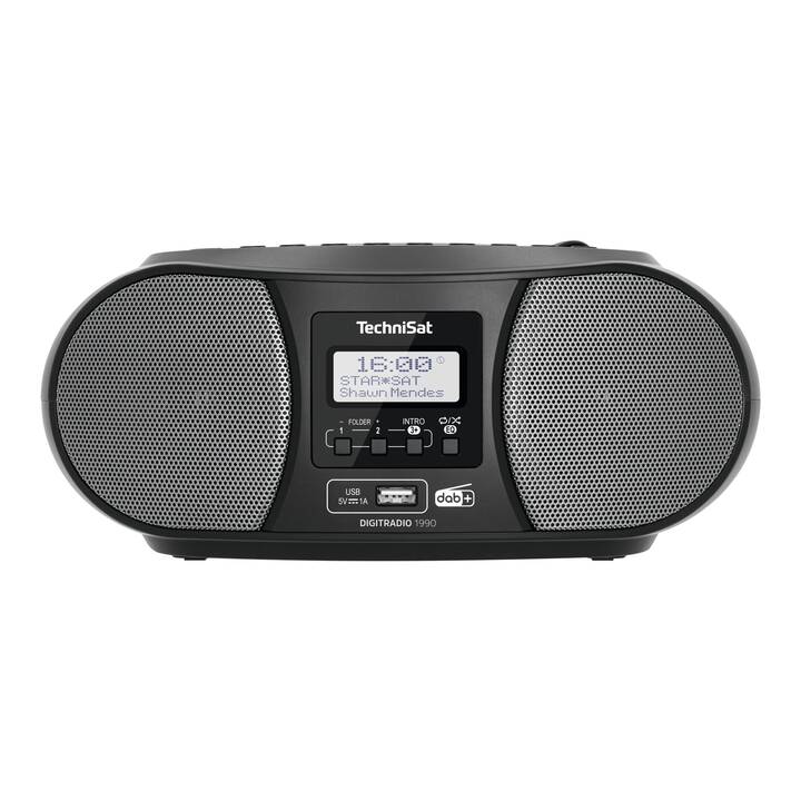 TECHNISAT 1990 Boombox (Gris, Noir)