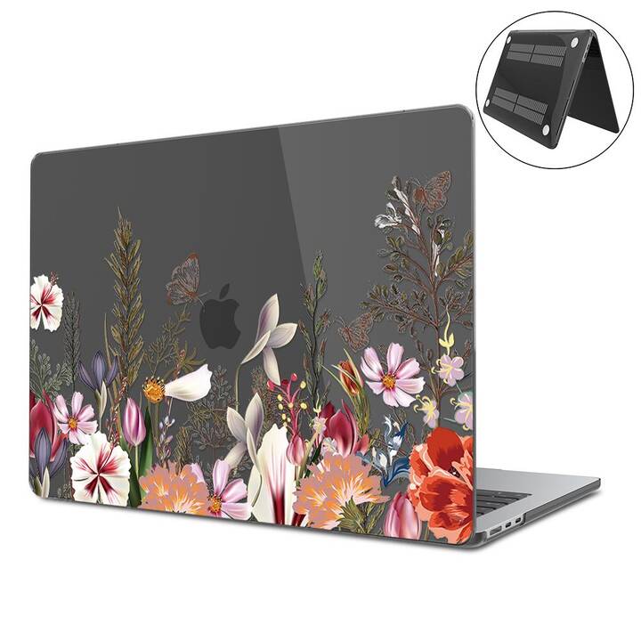 EG Hardcase (Macbook Air 15" M2 2023, Blumen, Transparent)