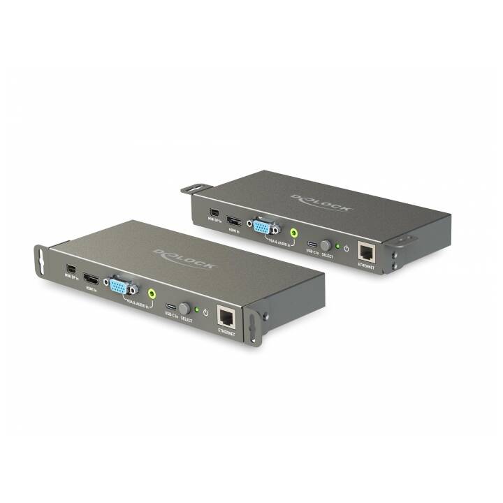 DELOCK Convertisseur vidéo (Mini DisplayPort, HDMI, VGA, USB Type-C, RJ-45)