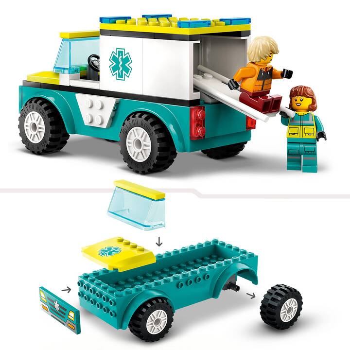LEGO City Ambulanza di emergenza e snowboarder (60403)