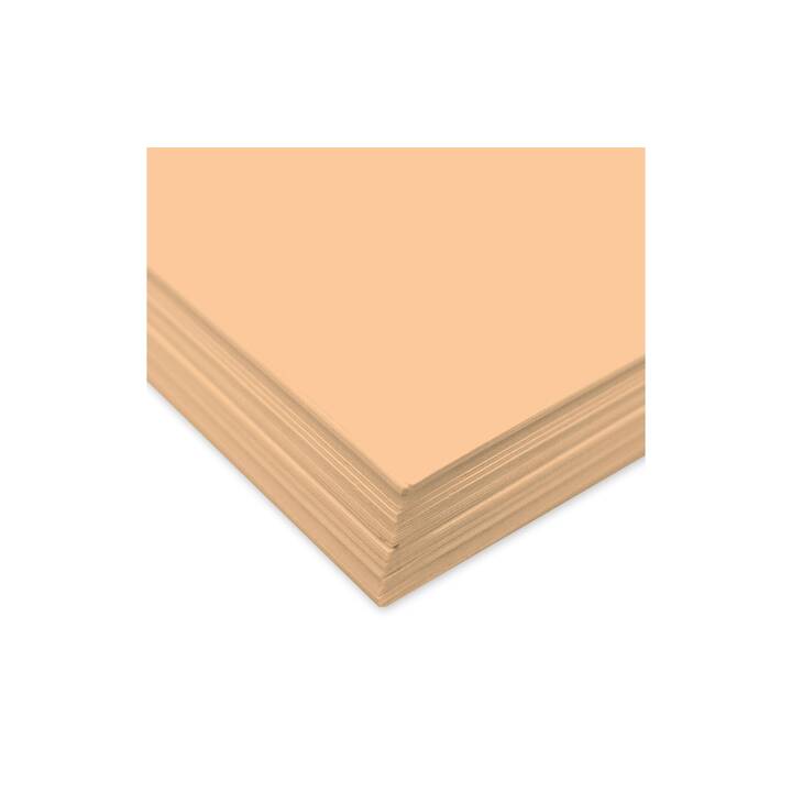 URSUS Papier à dessin de couleur (Orange, Abrioct, A4, 100 pièce)
