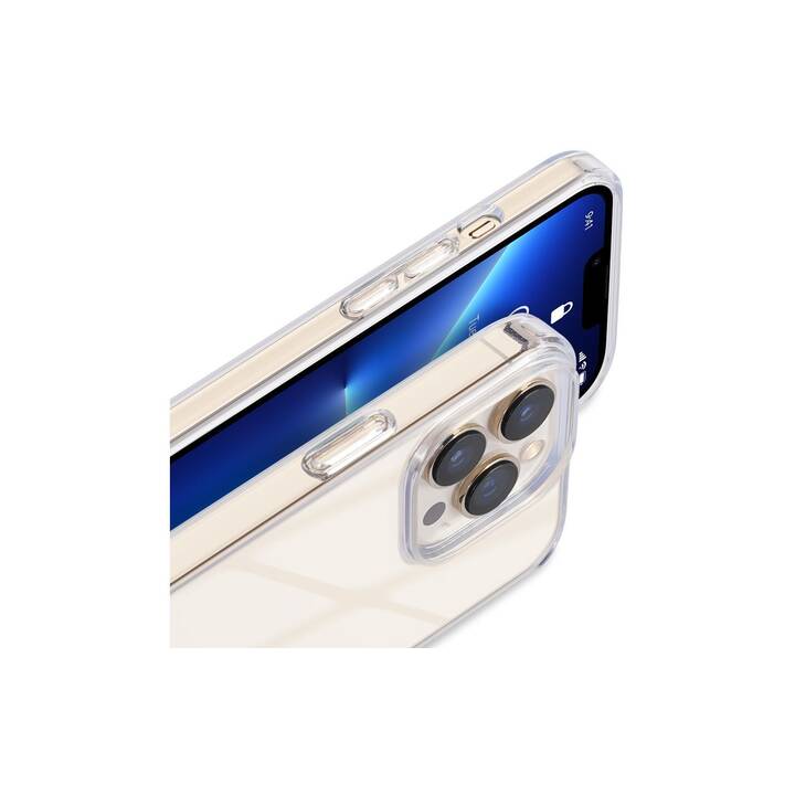 NEVOX Backcover StyleShell SHOCKFlex (iPhone 14 Pro, Einfarbig, Transparent)