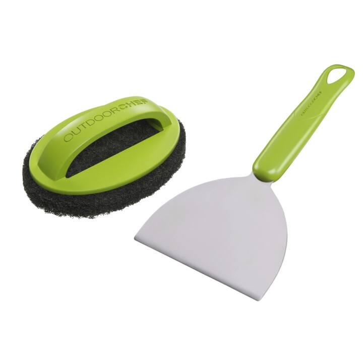 OUTDOORCHEF Set per pulitura griglia Plancha (Acciaio Inox)