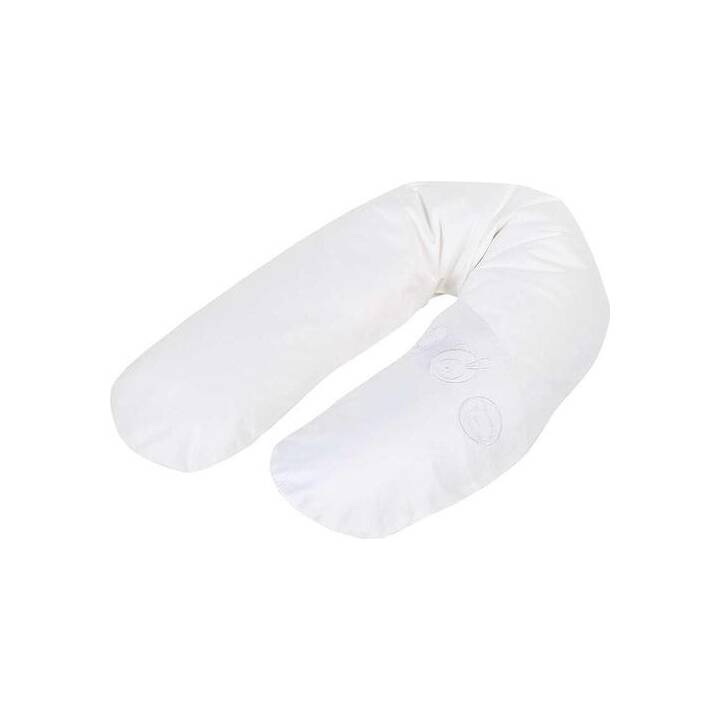 KULI-MULI Housse de coussins d'allaitement (215 cm, Blanc)