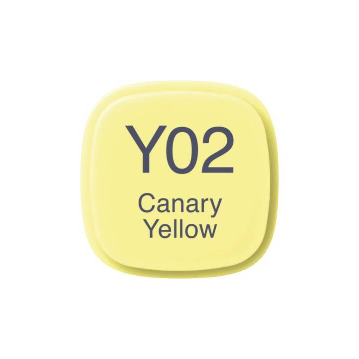 COPIC Marqueur de graphique Classic Y02 Canary Yello (Jaune, 1 pièce)