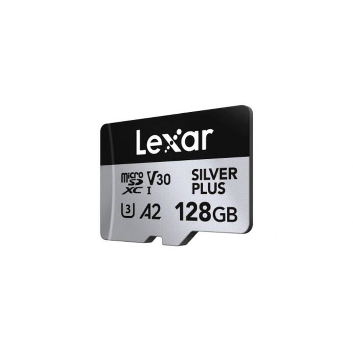 LEXAR MEDIA MicroSD Silver Plus (A2, 128 Go, 205 Mo/s)
