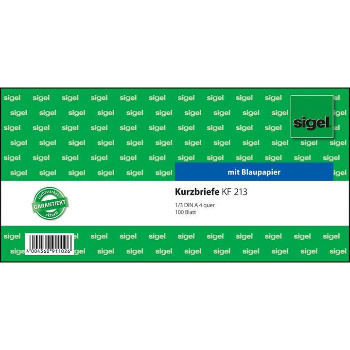 SIGEL Lettre courte KF213 (A4)