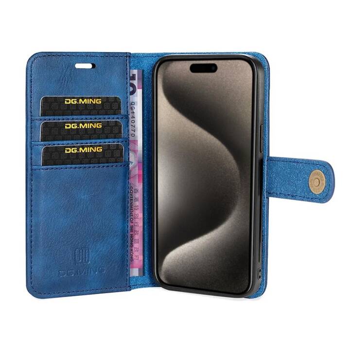 EG Couverture arrière avec porte-carte (iPhone 15 Pro Max, Bleu)