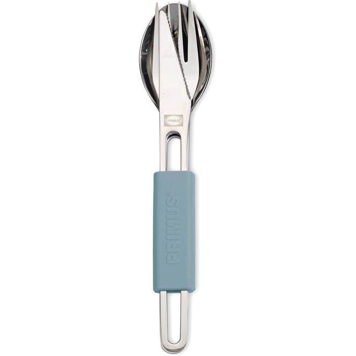 PRIMUS Outdoor Besteck Leisure Cutlery (Edelstahl, Silikon, Blau, Edelstahl)